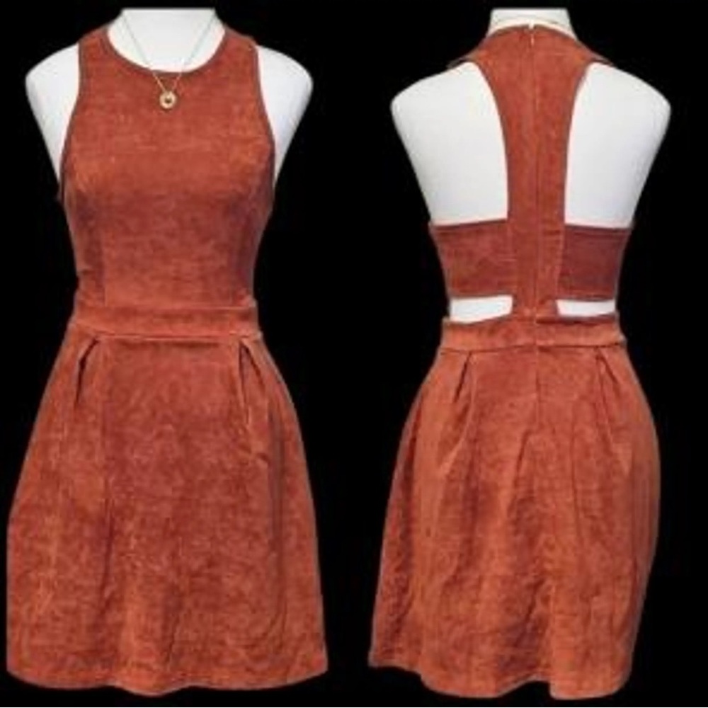Altar’d State Desert Orange Cutout Sleeveless Dress Size Large!